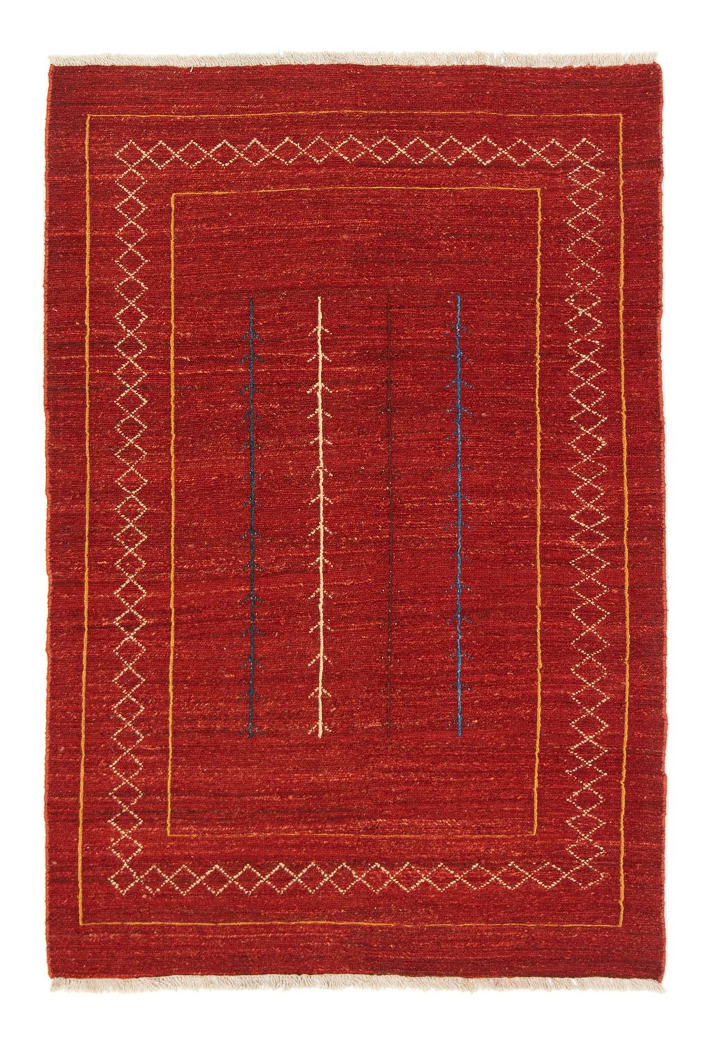 Gabbeh-matta - persisk - 178 x 118 cm - röd