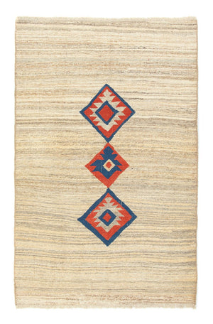 Gabbeh-matta - persisk - 193 x 121 cm - beige