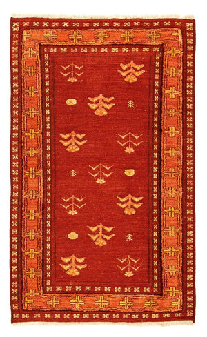 Gabbeh-matta - Loribaft Persian - 150 x 97 cm - mörkröd