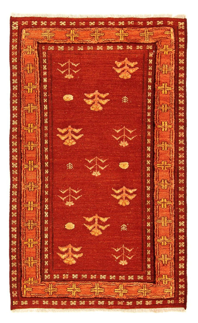 Gabbeh-matta - Loribaft Persian - 150 x 97 cm - mörkröd