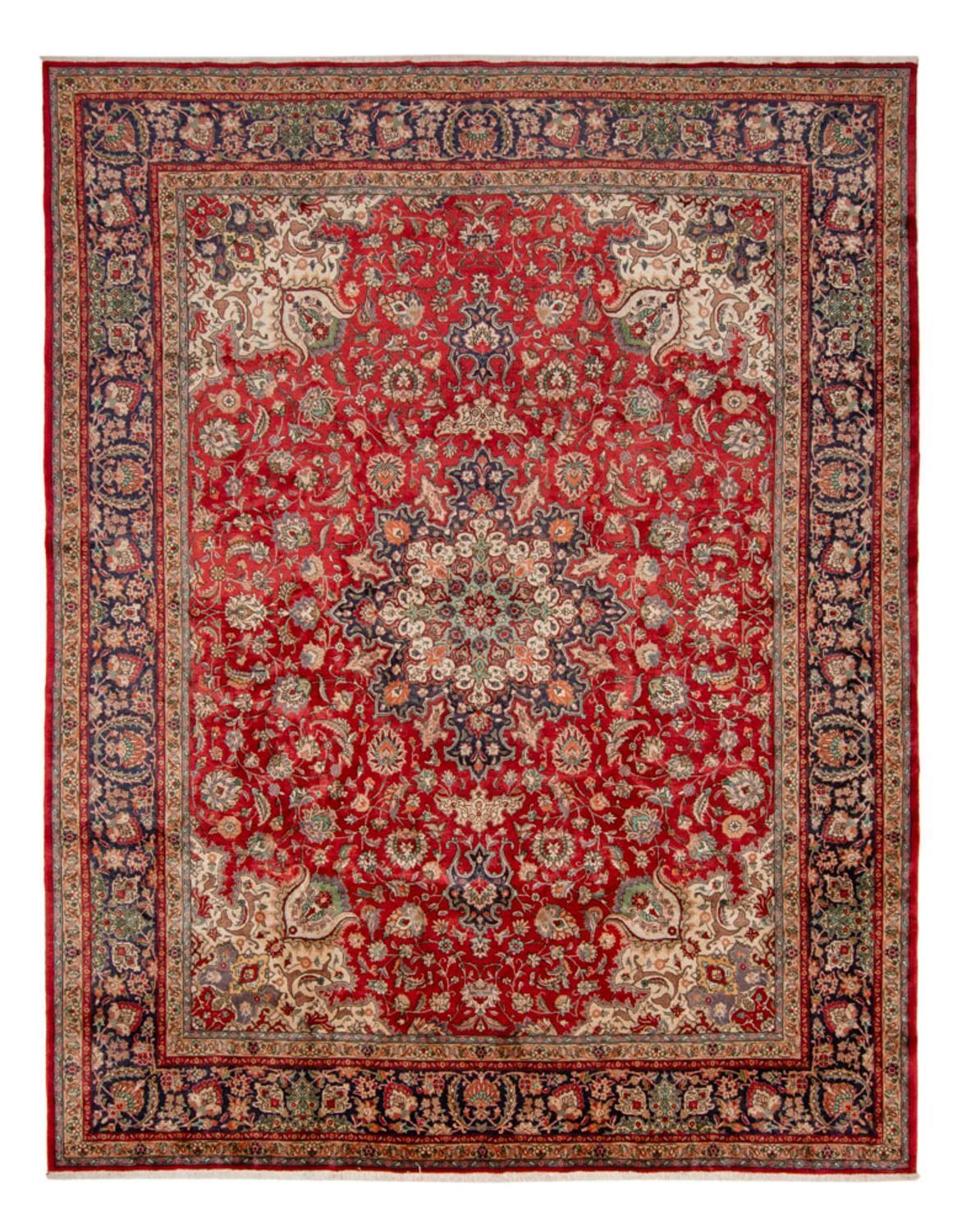 Persisk matta - Tabriz - 434 x 343 cm - röd
