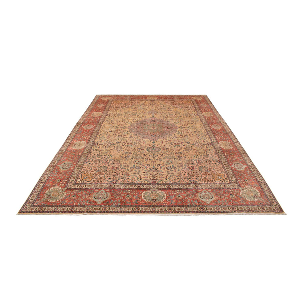 Persisk matta - Tabriz - Royal - 486 x 350 cm - beige