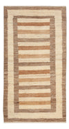 Loribaft Mattan 72x139cm - Perserteppich Wollteppich - Rektangulär / Beige / 72 x 139 cm Rektangulär