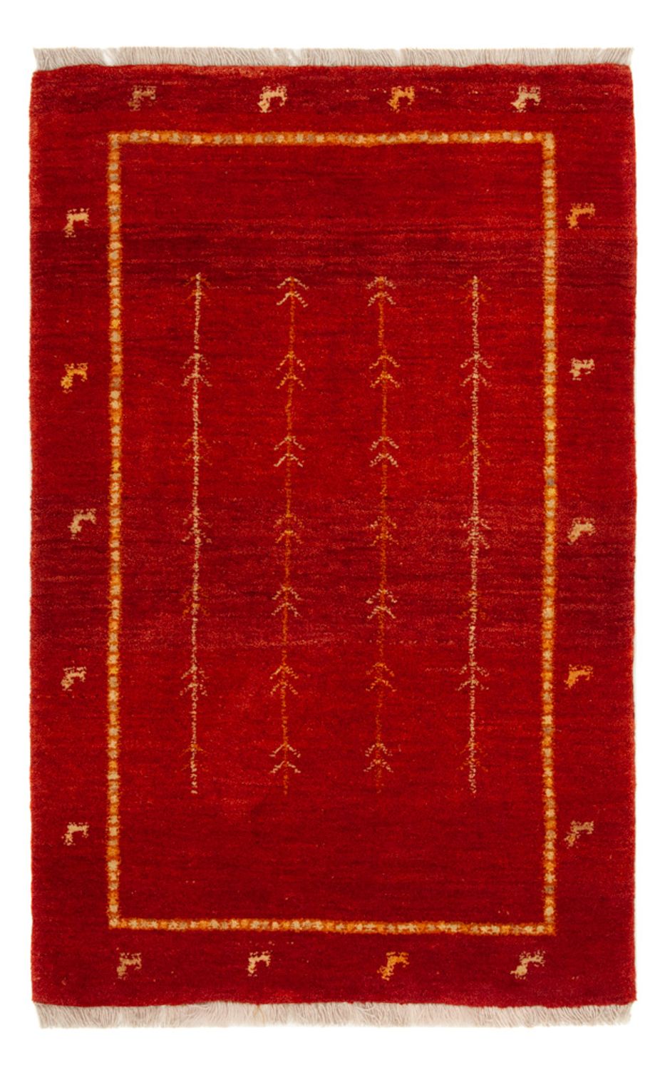 Gabbeh-matta - Loribaft Persian - 133 x 84 cm - röd