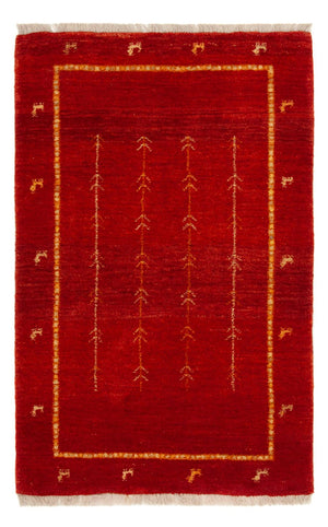 Gabbeh-matta - Loribaft Persian - 133 x 84 cm - röd