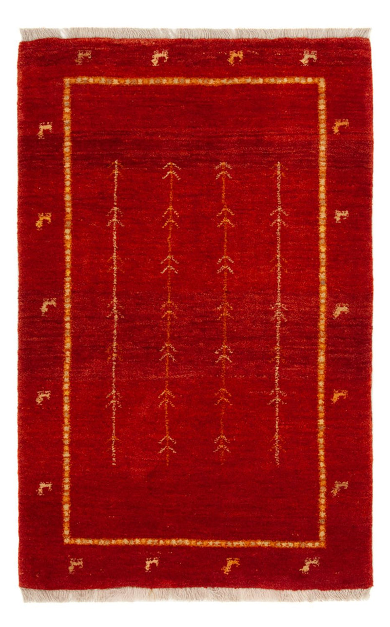 Gabbeh-matta - Loribaft Persian - 133 x 84 cm - röd
