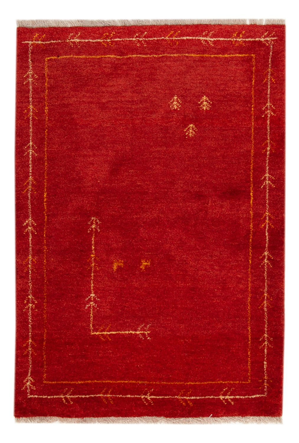 Gabbeh-matta - Loribaft Persian - 126 x 85 cm - röd