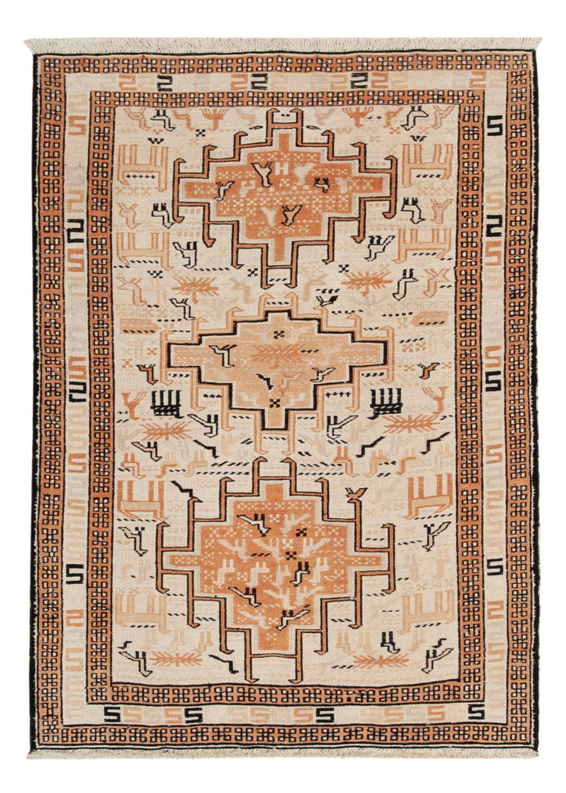 Kelim Carpet - orientalisk matta - 100 x 71 cm - beige