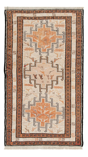 Kelim Carpet - orientalisk matta - 103 x 62 cm - beige