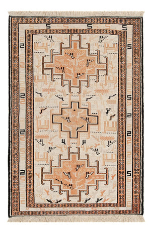 Kelim Carpet - orientalisk matta - 101 x 65 cm - beige