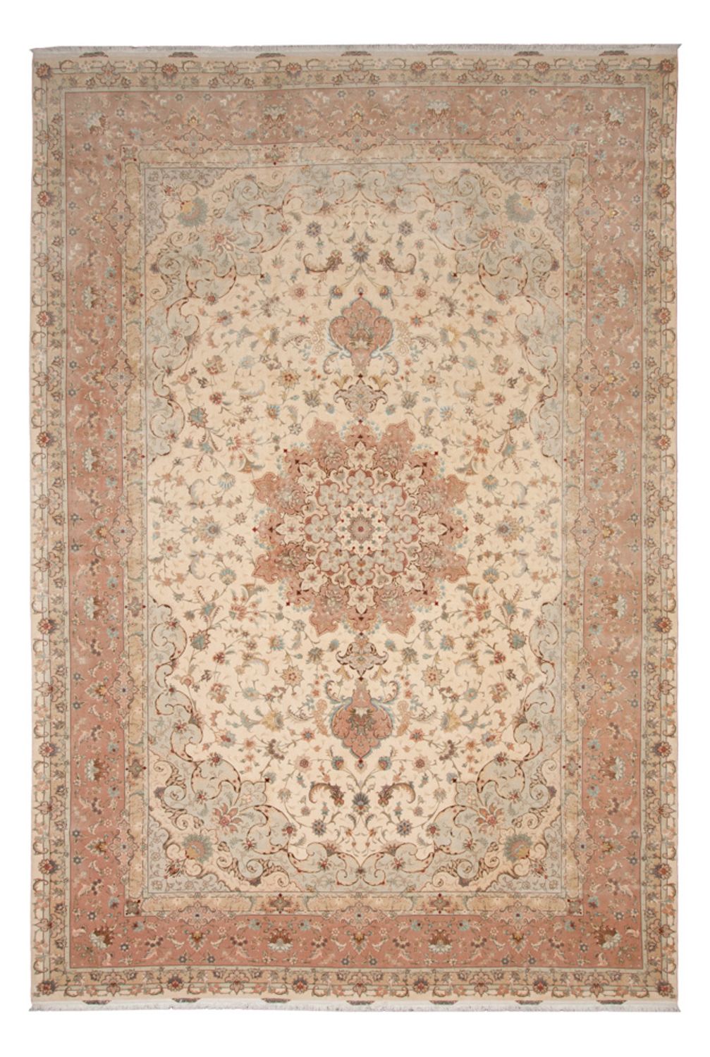 Persisk matta - Tabriz - Premium - 600 x 394 cm - beige