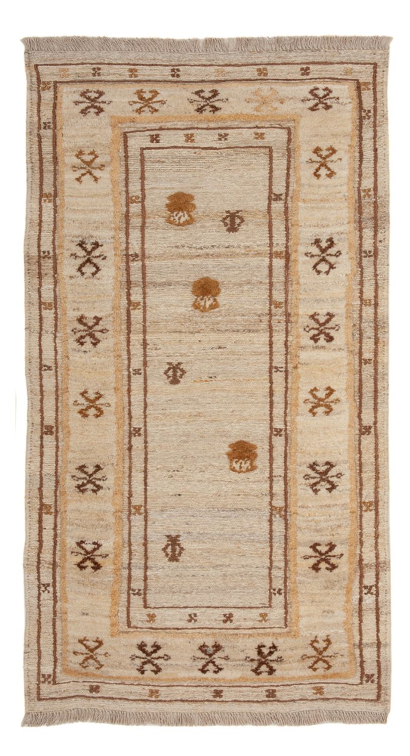 Gabbeh-matta - persisk - 142 x 73 cm - beige