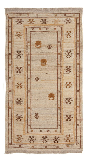 Gabbeh-matta - persisk - 142 x 73 cm - beige