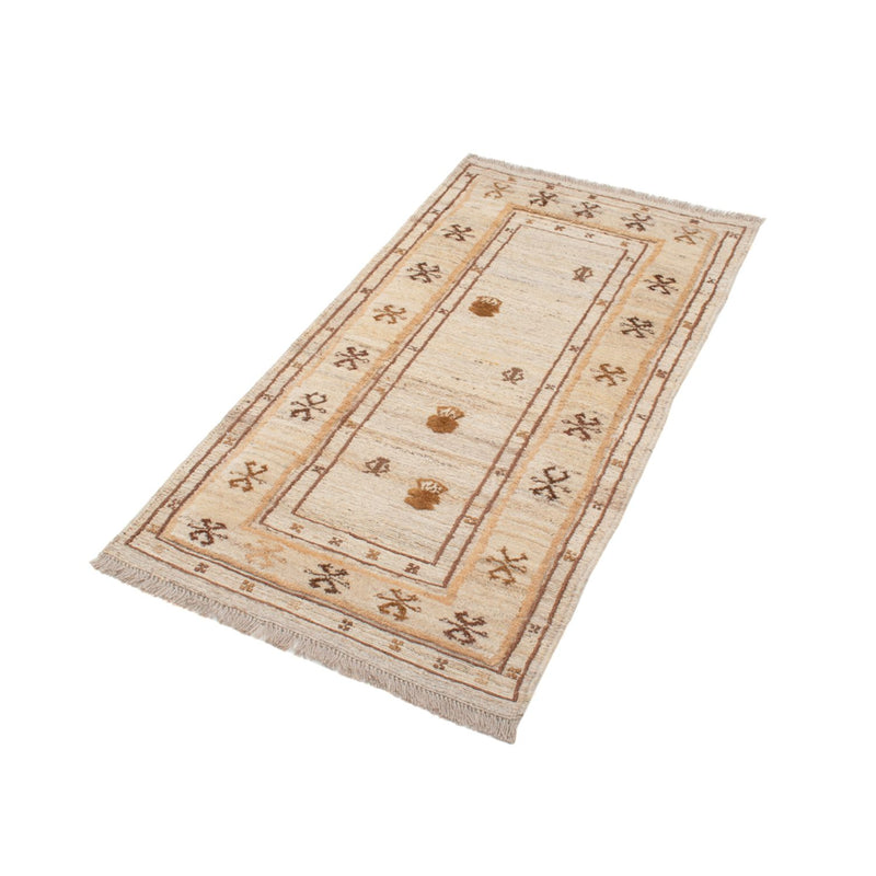 Gabbeh-matta - persisk - 142 x 73 cm - beige