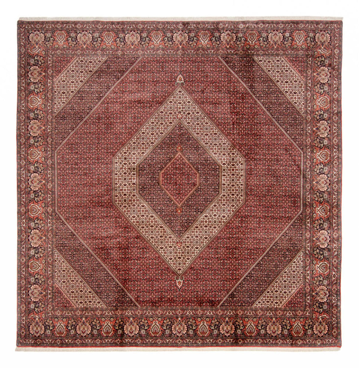 Persisk matta - Bijar - Royal kvadrat  - 359 x 355 cm - brun