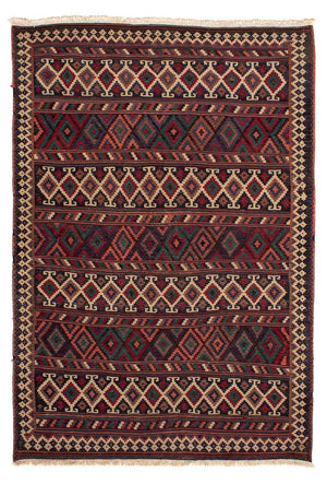 Kelim Carpet - orientalisk matta - 244 x 172 cm - flerfärgad
