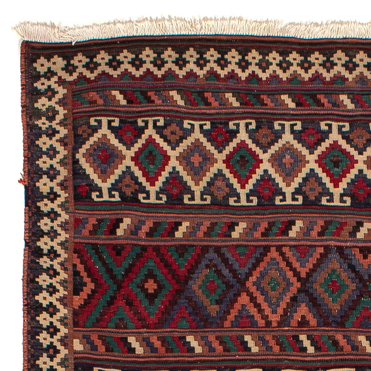 Kelim Carpet - orientalisk matta - 244 x 172 cm - flerfärgad