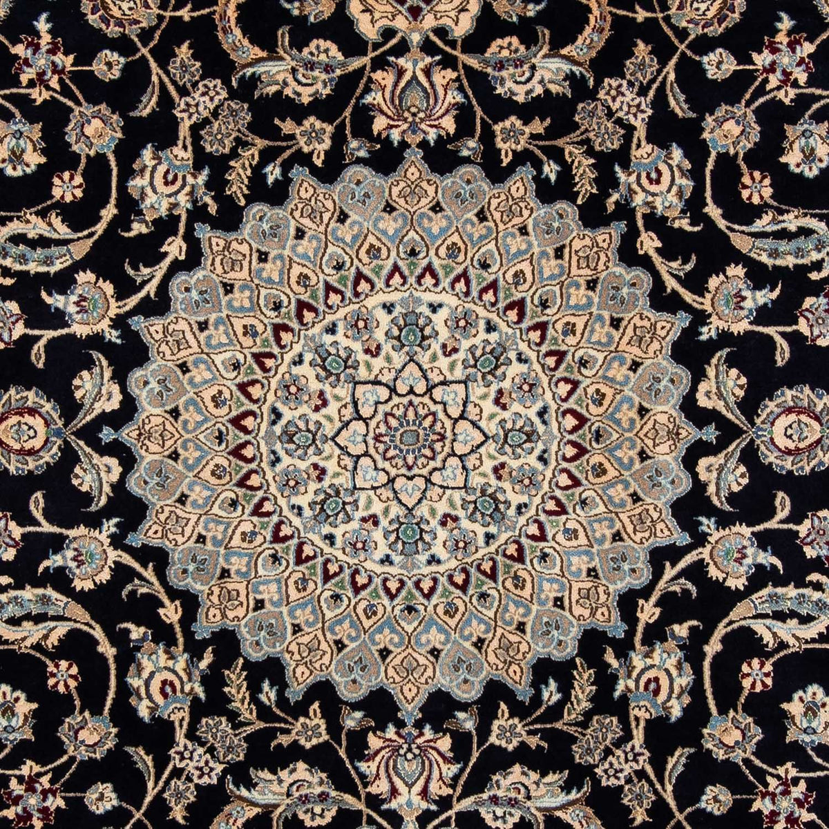 Persisk matta - Nain - 290 x 204 cm - svart