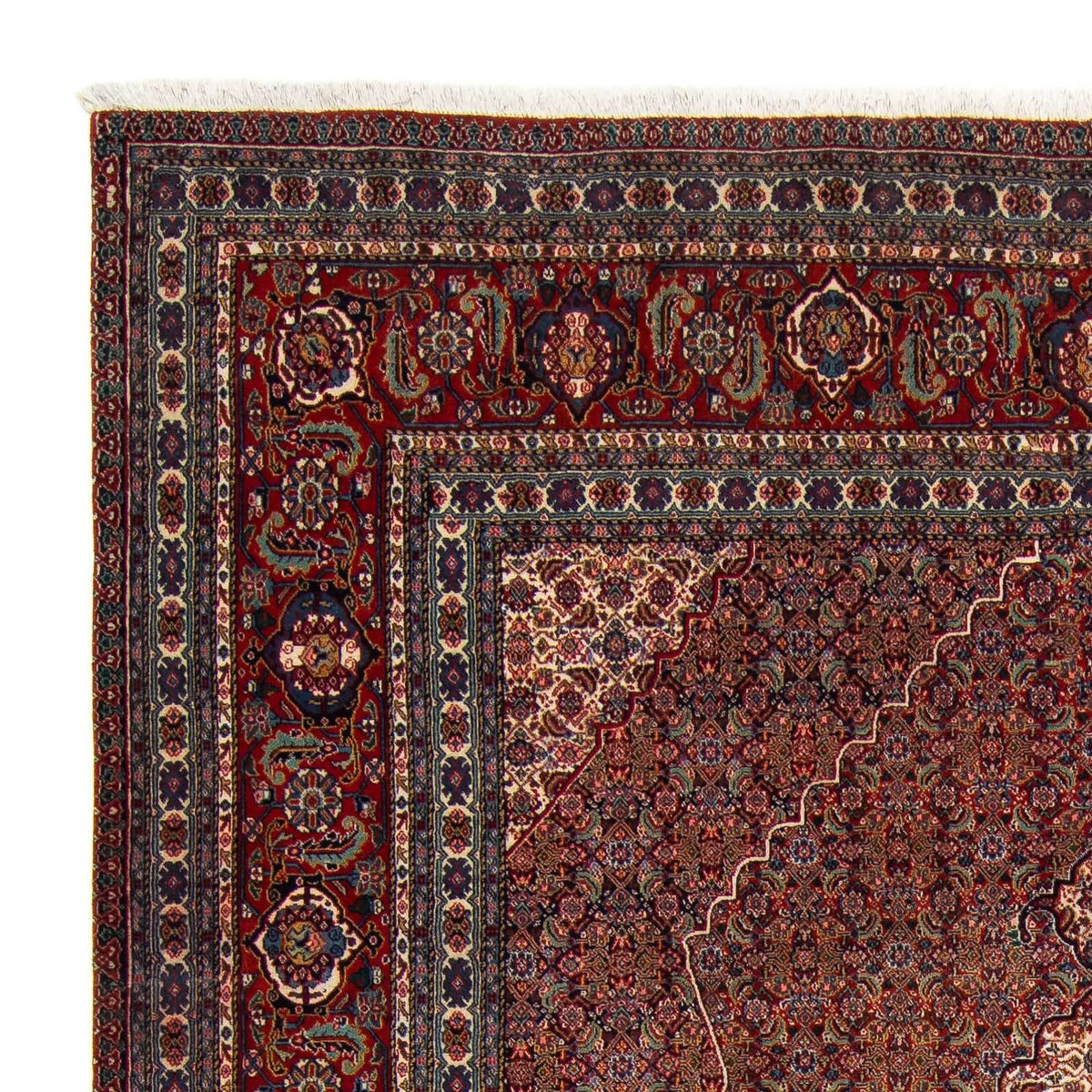 Persisk matta - Nain - 323 x 256 cm - mörkröd