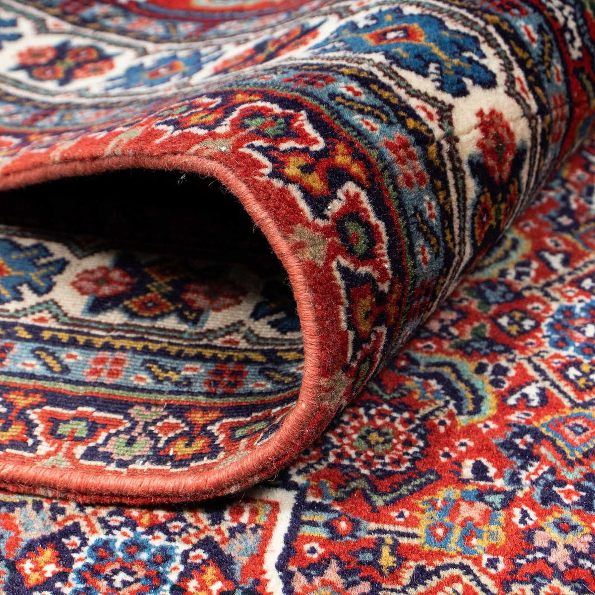 Persisk matta - Nain - 335 x 263 cm - mörkröd