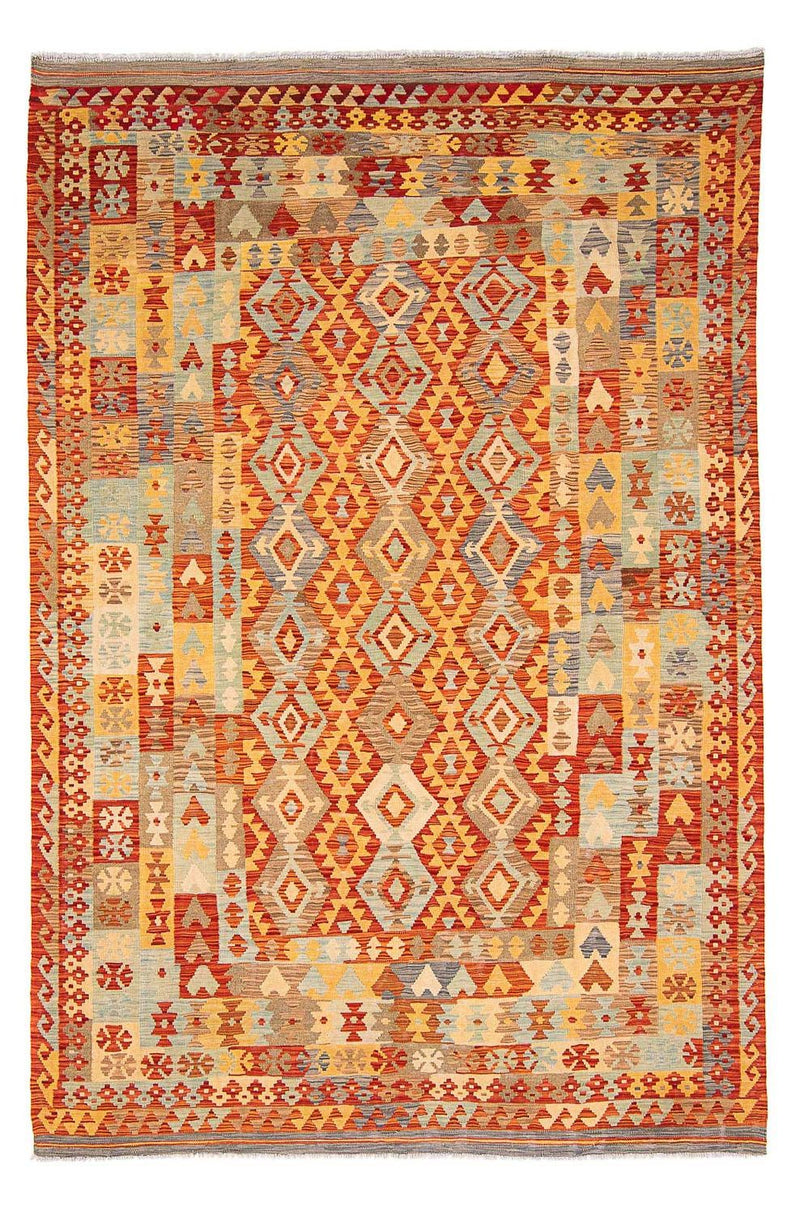 Kelim Carpet - Splash - 311 x 210 cm - flerfärgad