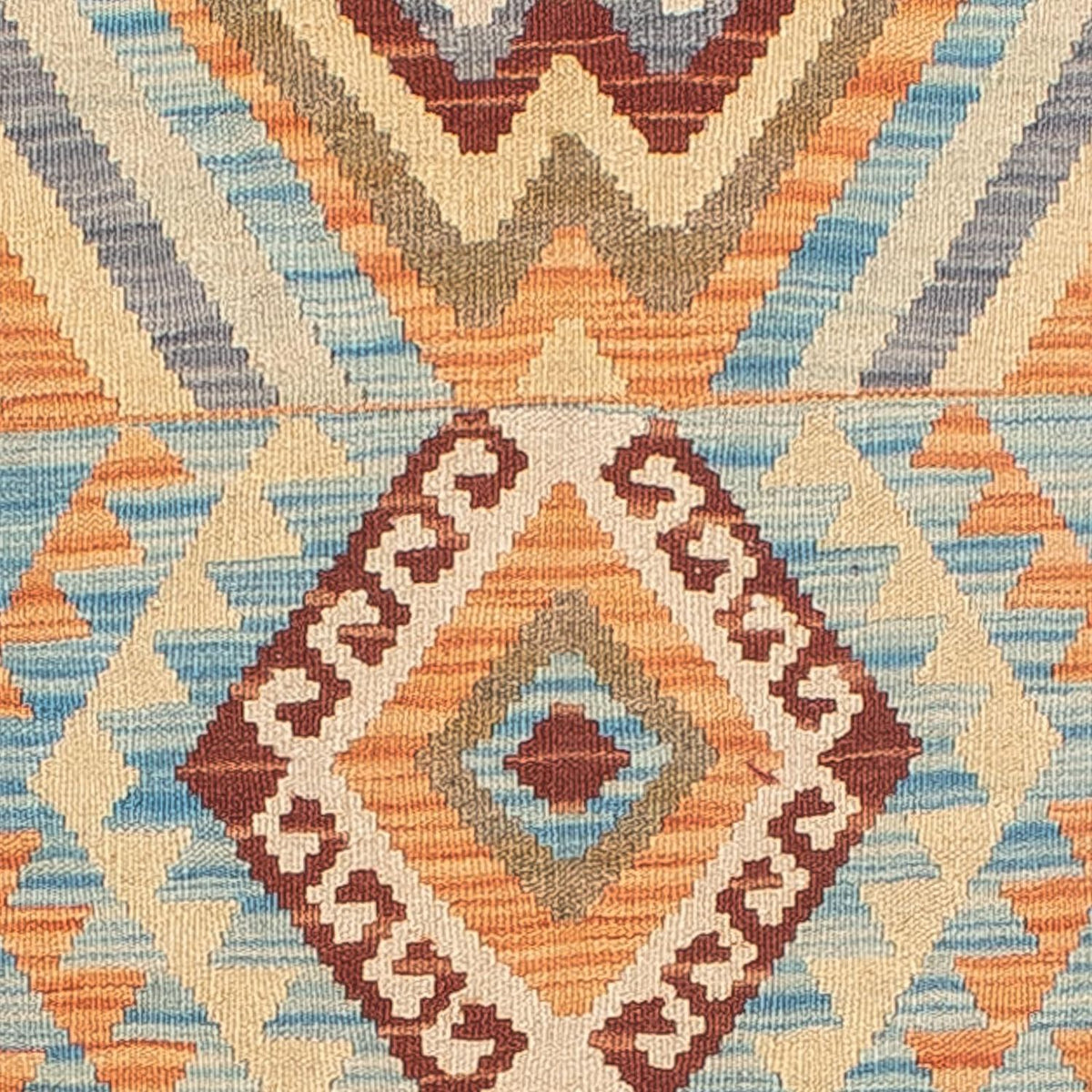 Runner Kelim Carpet - Splash - 293 x 83 cm - flerfärgad