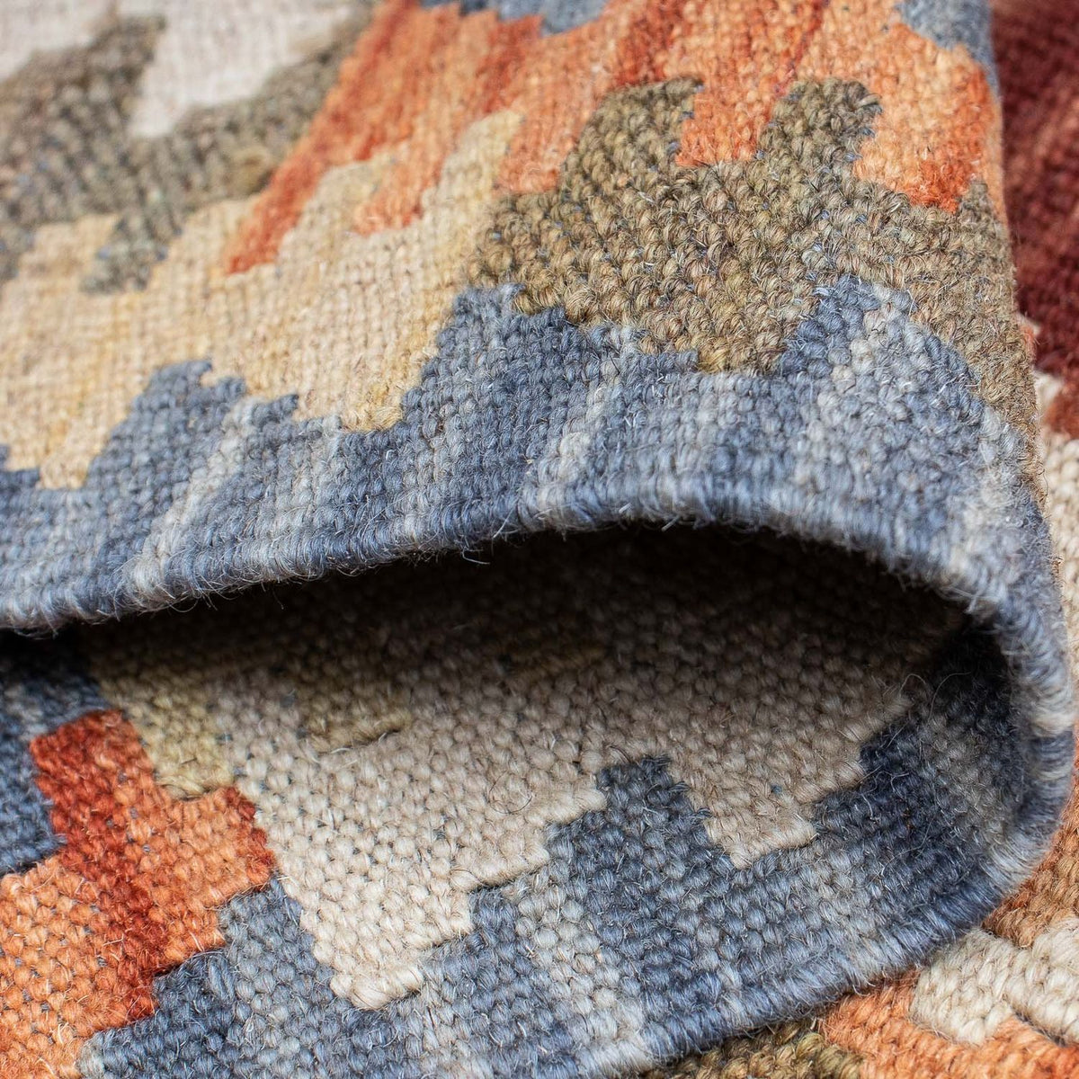 Runner Kelim Carpet - Splash - 293 x 83 cm - flerfärgad