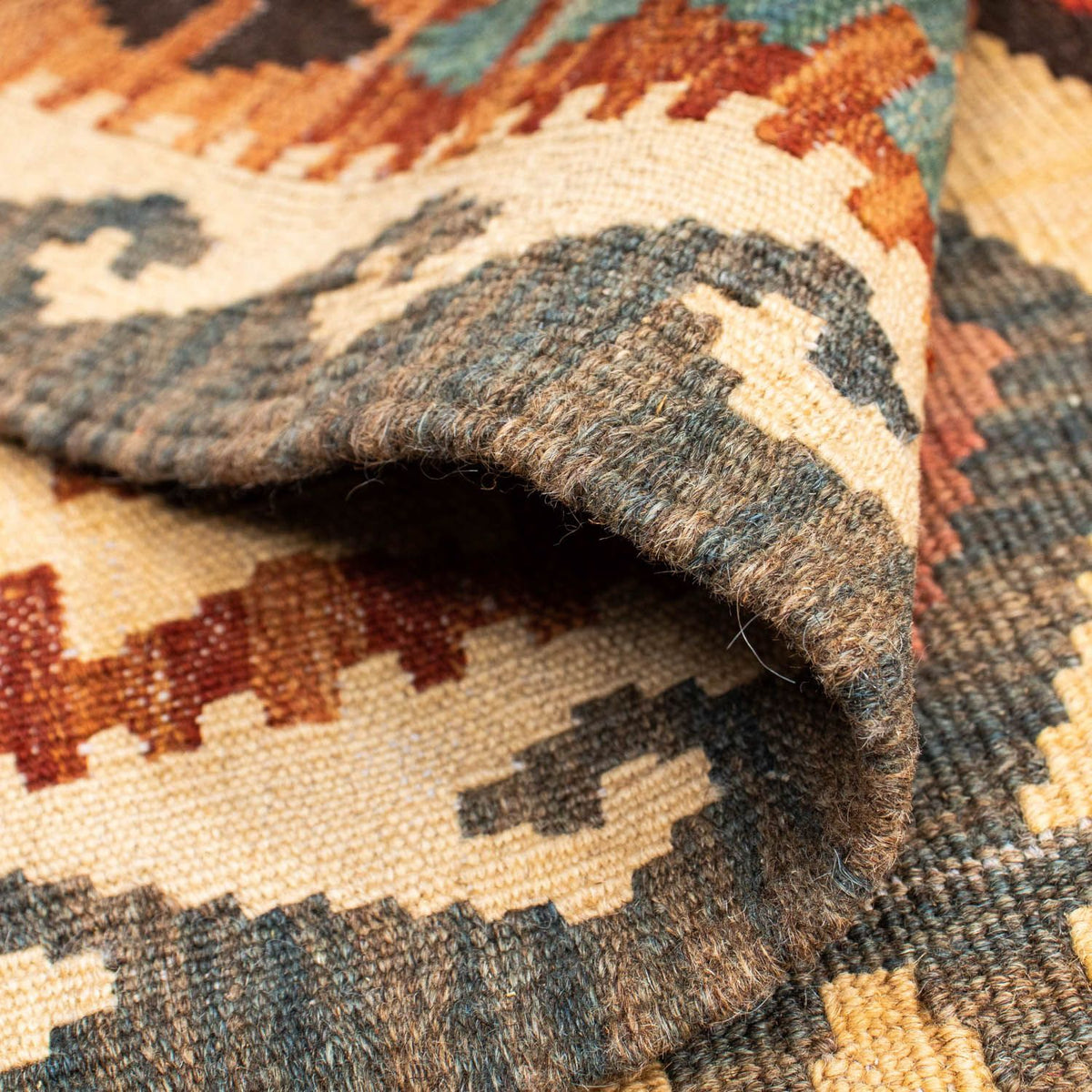 Kelim Carpet - orientalisk matta - 198 x 152 cm - röd