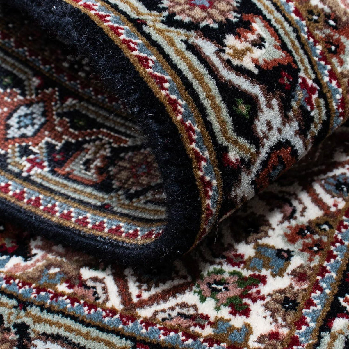 Persisk matta - Tabriz - 92 x 61 cm - mörkblå