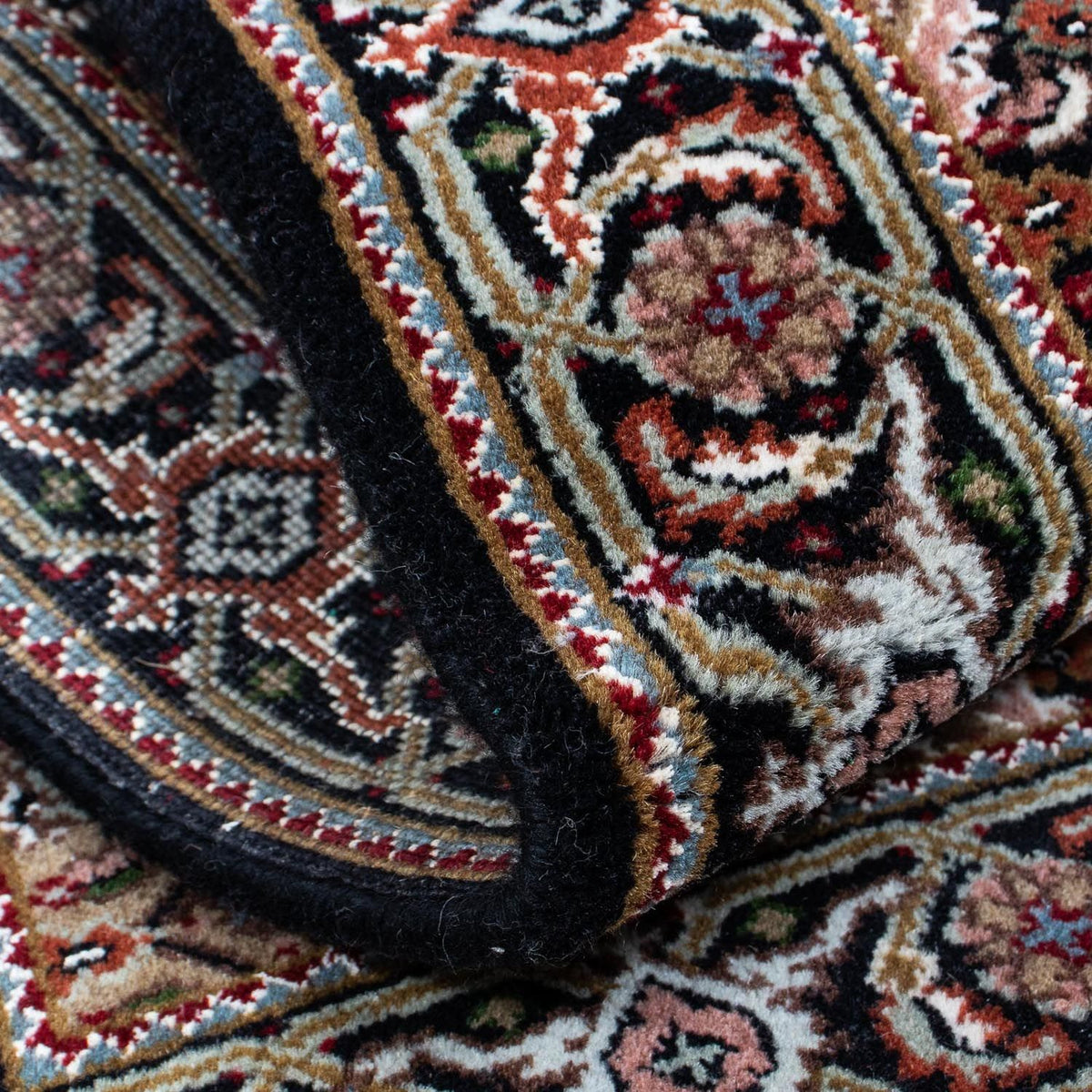 Persisk matta - Tabriz - 140 x 73 cm - mörkblå