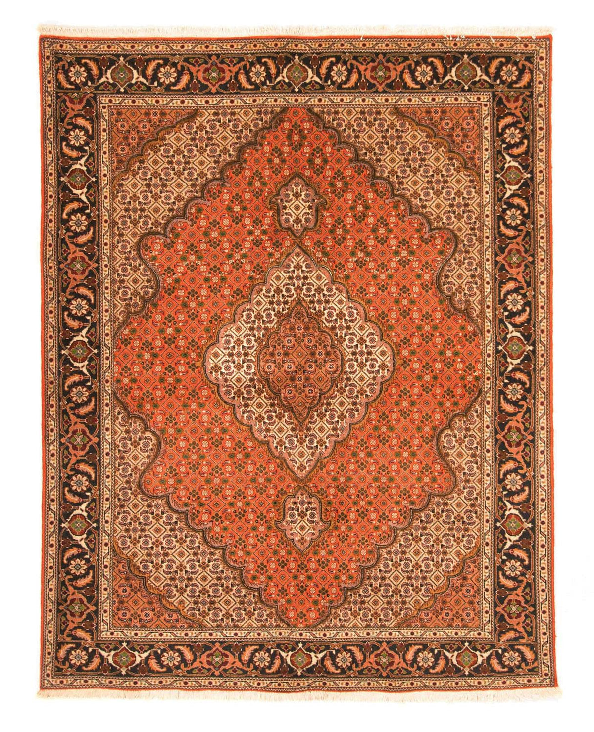 Persisk matta - Tabriz - 205 x 145 cm - rost