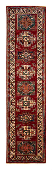 Runner Ziegler Carpet - Kazak - 327 x 79 cm - mörkröd