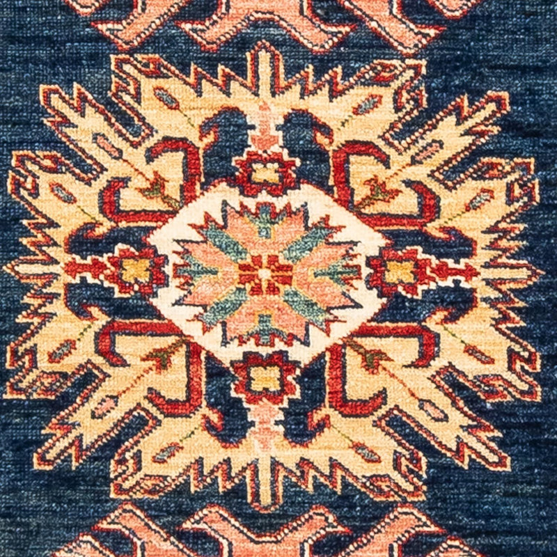 Runner Ziegler Carpet - Kazak - 252 x 77 cm - mörkblå