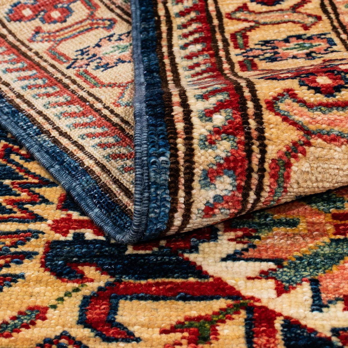 Runner Ziegler Carpet - Kazak - 252 x 77 cm - mörkblå