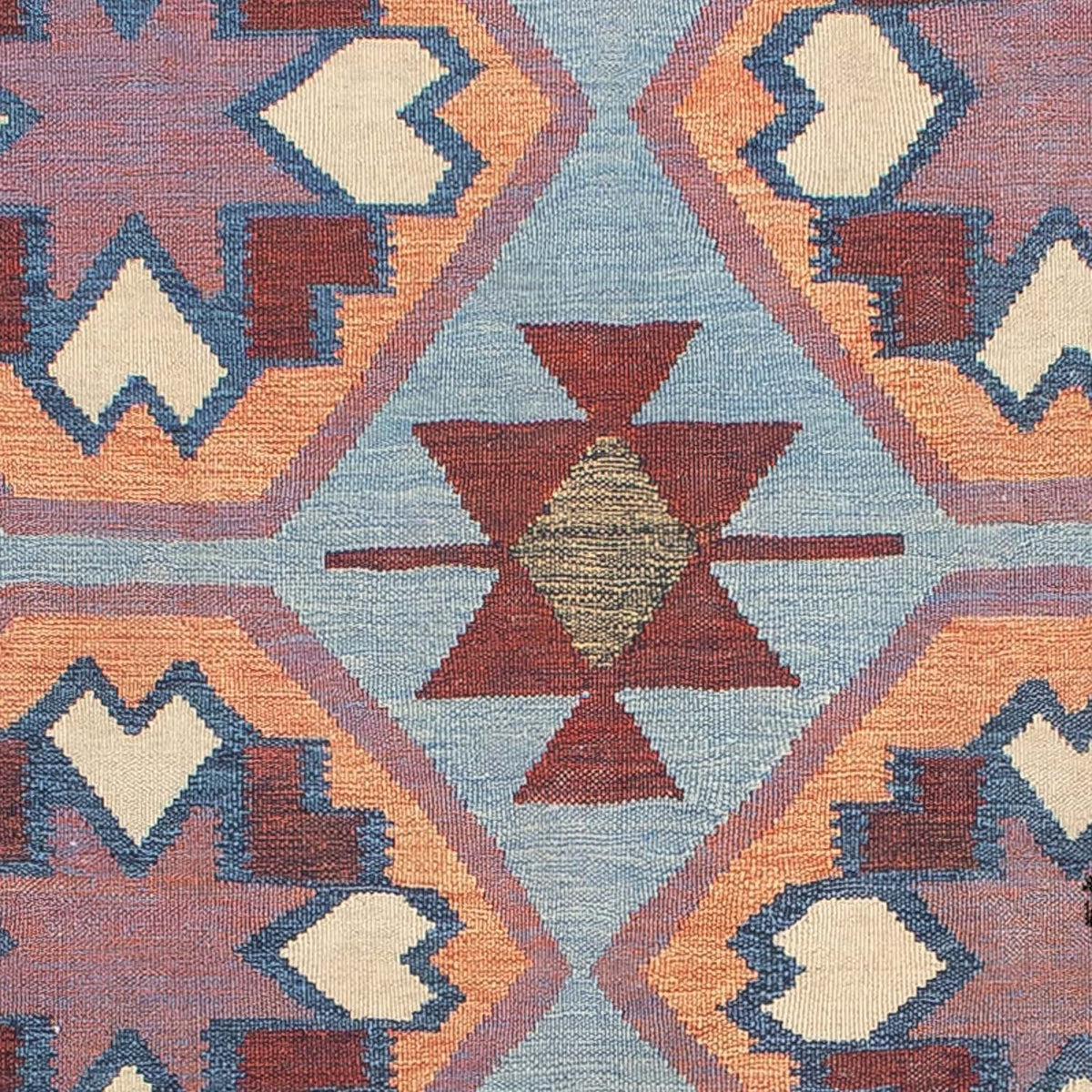 Kelim matta - trendig - 300 x 192 cm - flerfärgad