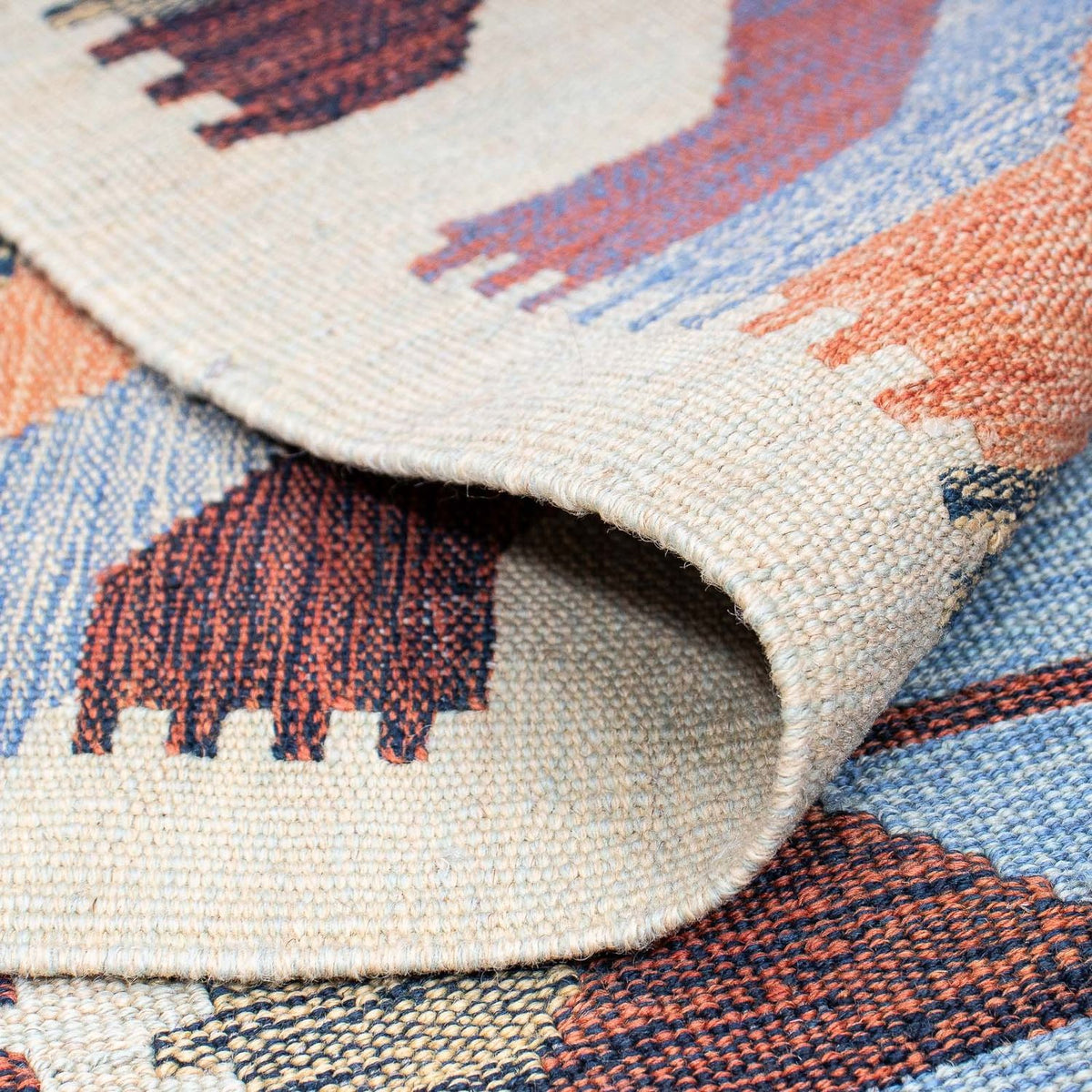 Kelim matta - trendig - 300 x 192 cm - flerfärgad