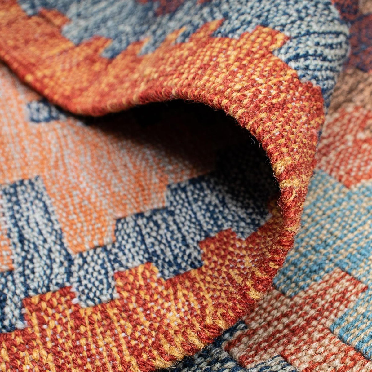 Kelim matta - trendig - 245 x 172 cm - flerfärgad