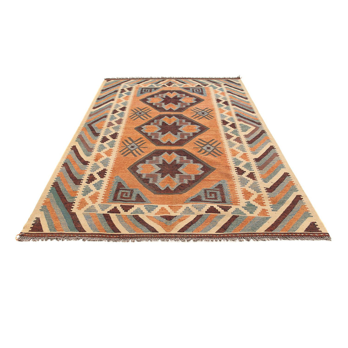 Kelim Carpet - orientalisk matta - 243 x 163 cm - flerfärgad
