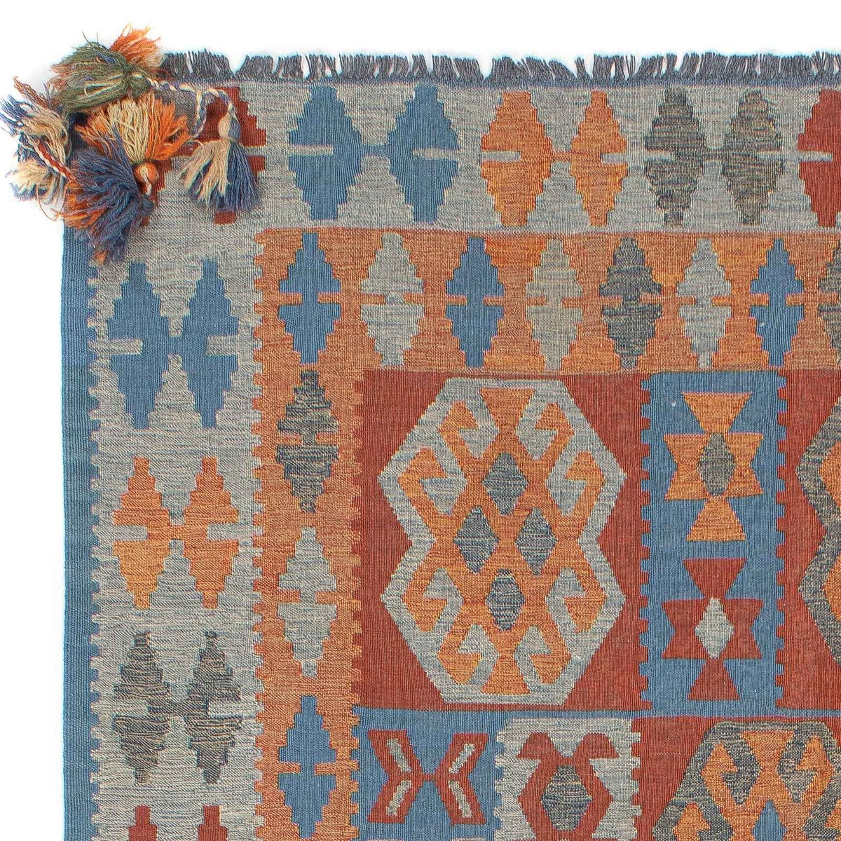 Kelim matta - trendig - 252 x 172 cm - flerfärgad