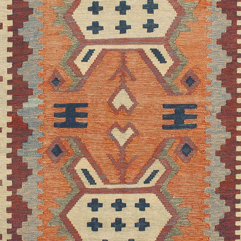 Kelim Carpet - orientalisk matta - 212 x 143 cm - flerfärgad