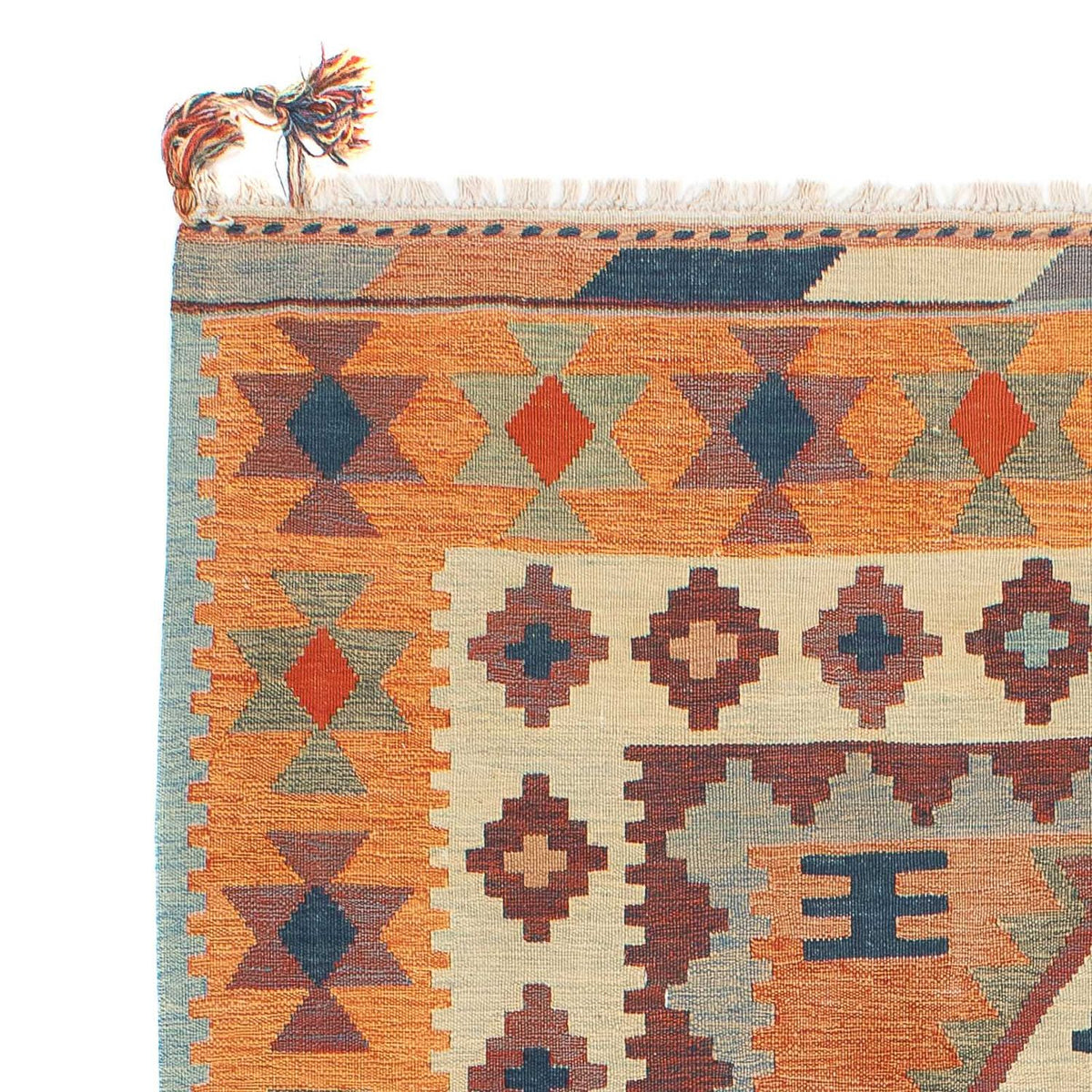 Kelim Carpet - orientalisk matta - 212 x 143 cm - flerfärgad