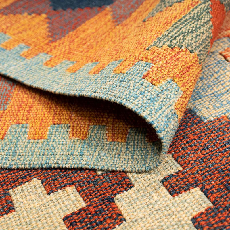 Kelim Carpet - orientalisk matta - 212 x 143 cm - flerfärgad