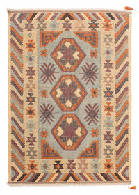 Kelim Carpet - orientalisk matta - 204 x 147 cm - flerfärgad