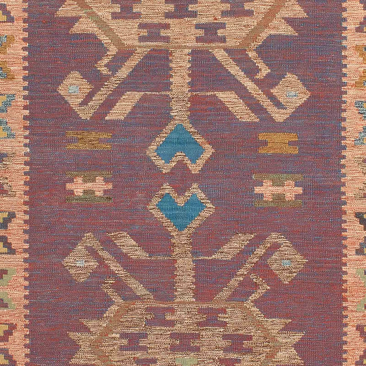 Kelim Carpet - orientalisk matta - 207 x 151 cm - flerfärgad