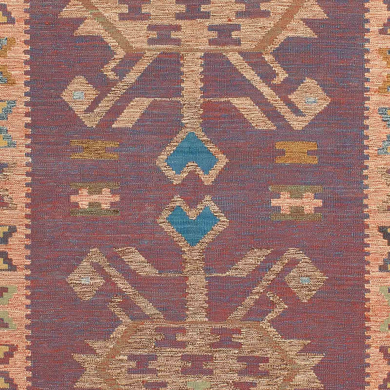 Kelim Carpet - orientalisk matta - 207 x 151 cm - flerfärgad