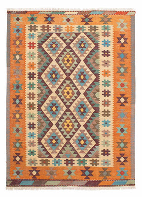 Kelim Carpet - orientalisk matta - 210 x 149 cm - flerfärgad