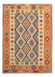 Kelim Carpet - orientalisk matta - 210 x 149 cm - flerfärgad