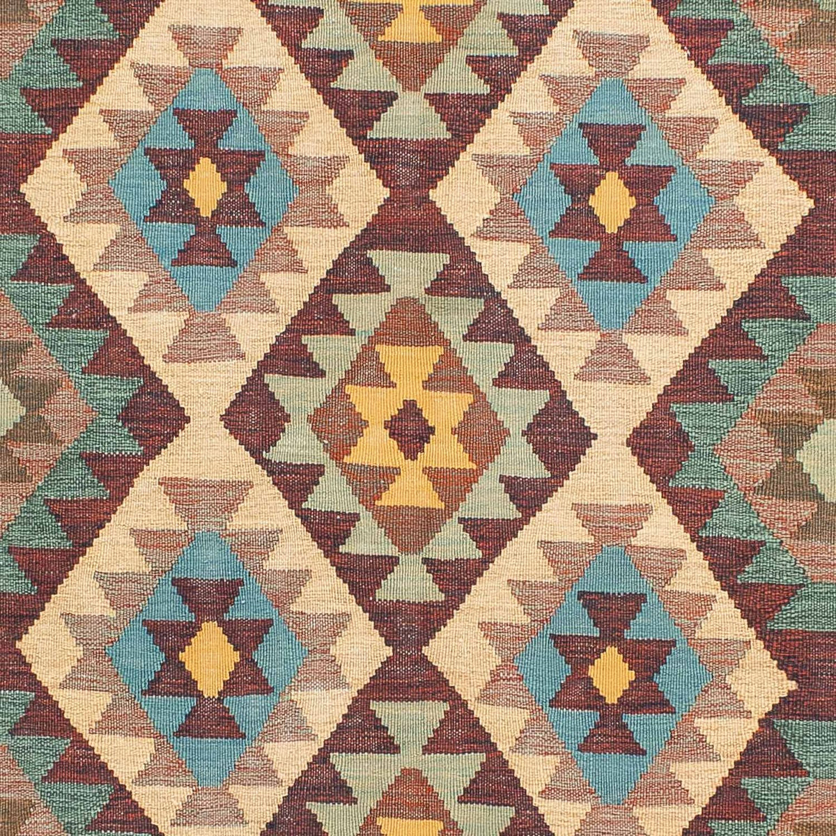 Kelim Carpet - orientalisk matta - 210 x 149 cm - flerfärgad