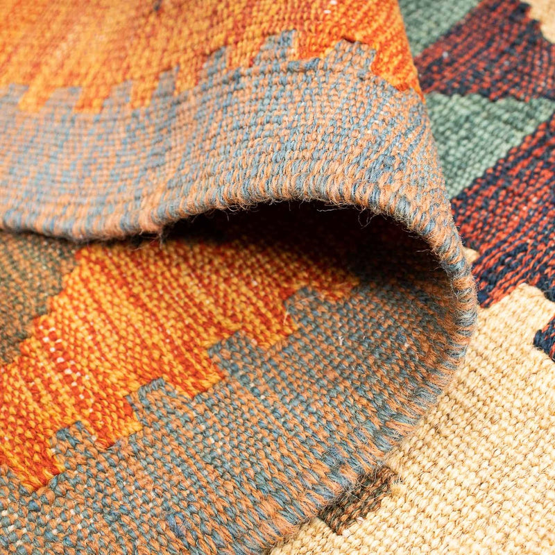 Kelim Carpet - orientalisk matta - 210 x 149 cm - flerfärgad