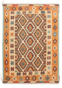 Kelim Carpet - orientalisk matta - 212 x 152 cm - flerfärgad